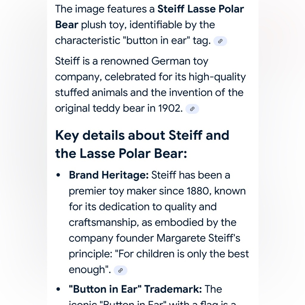 NEW Steiff Lasse Polar Bear - Picture 7 of 10